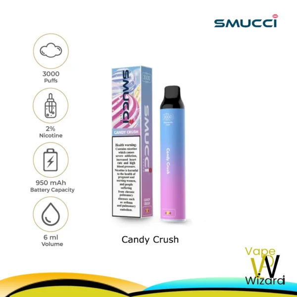 CANDY CRUSH SMUCCI 20MG 3000 PUFFS DISPOSABLE