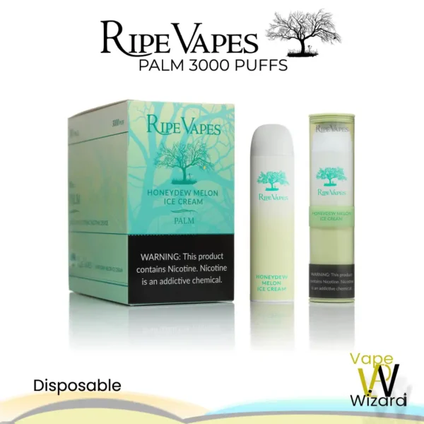 HONEY DEW MELON ICE CREAM RIPE VAPES PALM 3000 PUFFS