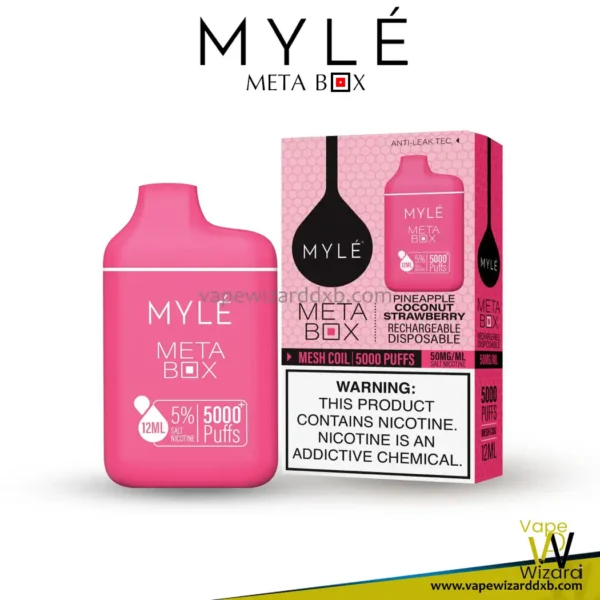 PINEAPPLE COCONUT STRAWBERRY MYLE META BOX 5000