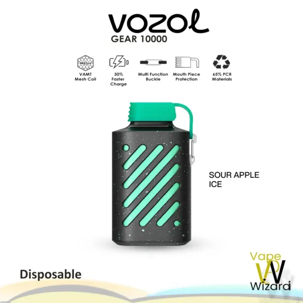 SOUR APPLE ICE VOZOL GEAR 10000