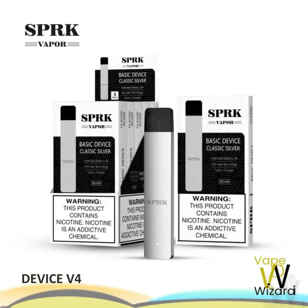 SPRK VAPOR DEVICE V4 CLASSIC SILVER