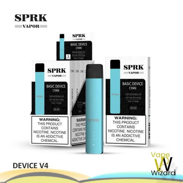 SPRK VAPOR DEVICE V4 CYAN