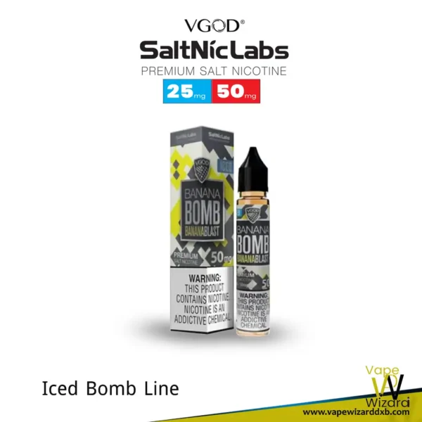 VGOD 30ML E LIQUID ICED BANANA BOMB