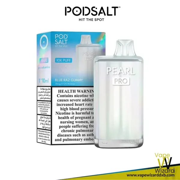 Blue Raz Gummy Pod Salt Pearl Pro 10k Puff