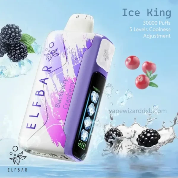 blackberry cranberry 30k elfbar ice king 30000 puffs