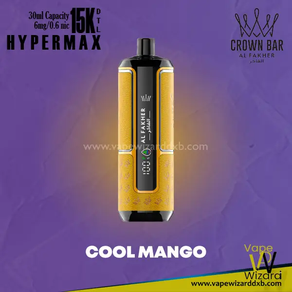 cool mango crown bar 15k hypermax al fakher 15000 puffs