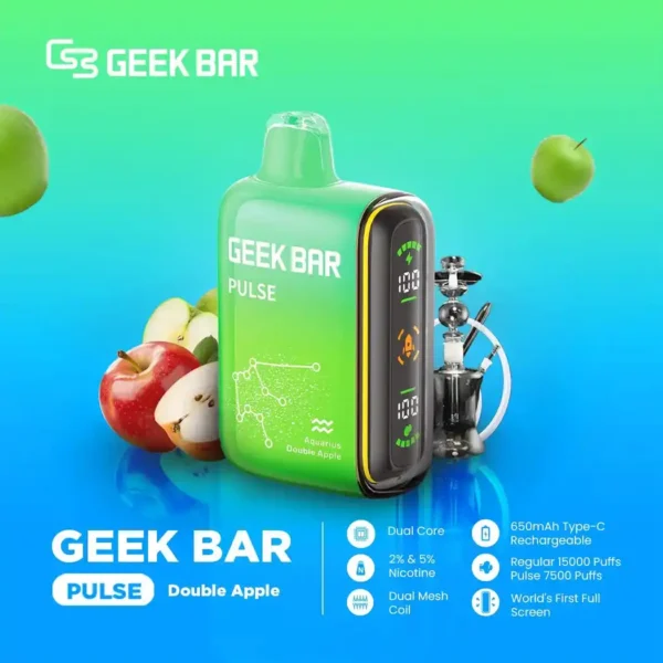 geek bar pulse double apple 15000 puffs