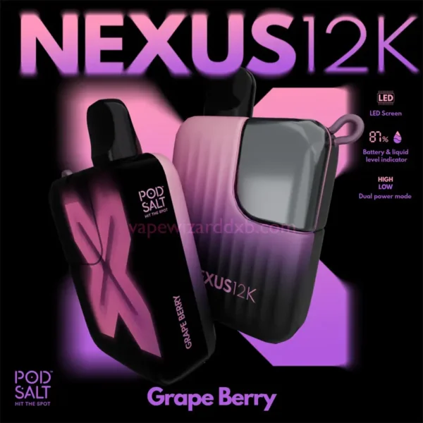 grape-berry-pod-salt-nexus-12k-20mg-disposable-12000-puffs