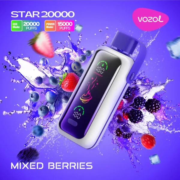 mixed berries vozol star 20000 disposable vape