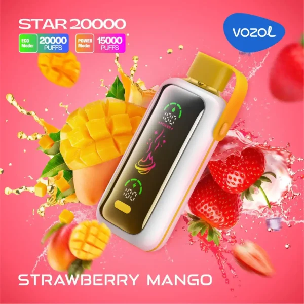 strawberry mango vozol star 20000 disposable vape