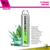 vapes bar diamond 7000 20mg glacier mint