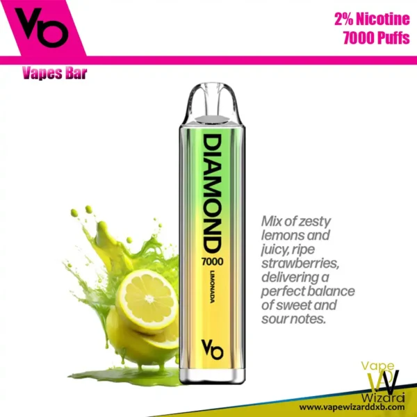 vapes bar diamond 7000 20mg limonada