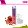 vapes bar diamond 7000 20mg strawberry watermelon gum