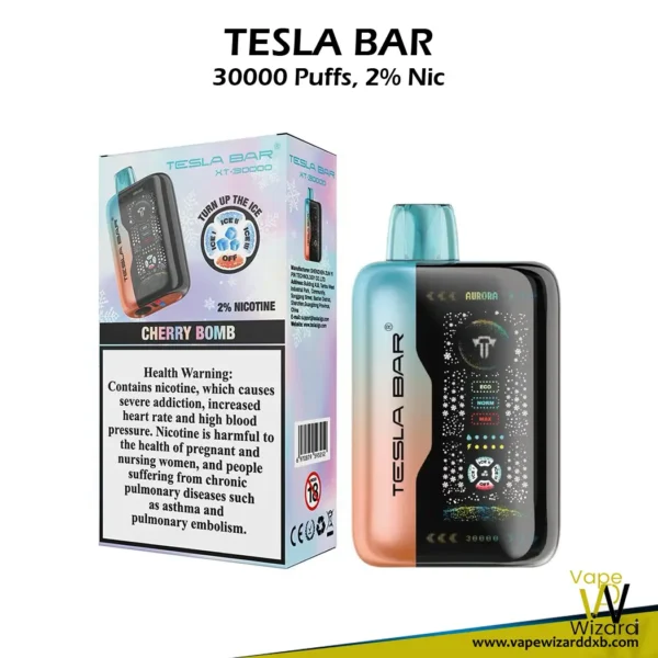 cherry bomb tesla bar xt 30000 puffs 20mg disposable