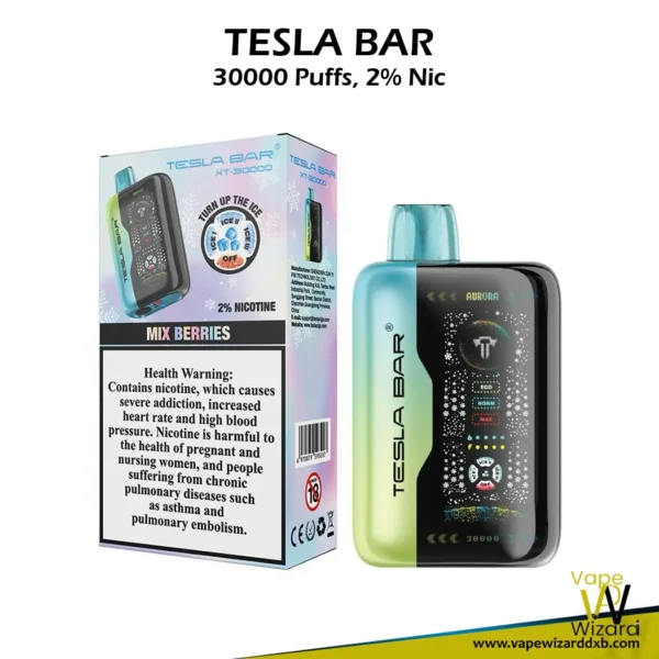 mix berries tesla bar xt 30000 puffs 20mg disposable