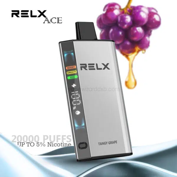 tangy grape relx ace 20000 puffs disposable