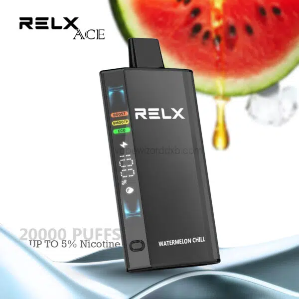 watermelon chill relx ace 20000 puffs disposable