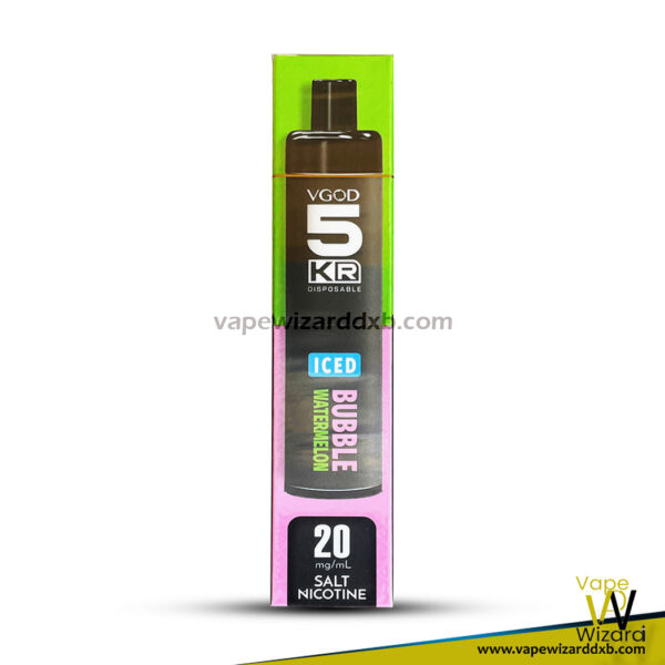 iced bubblegum watermelon vgod 5KR 5000 puffs 20mg disposable vape