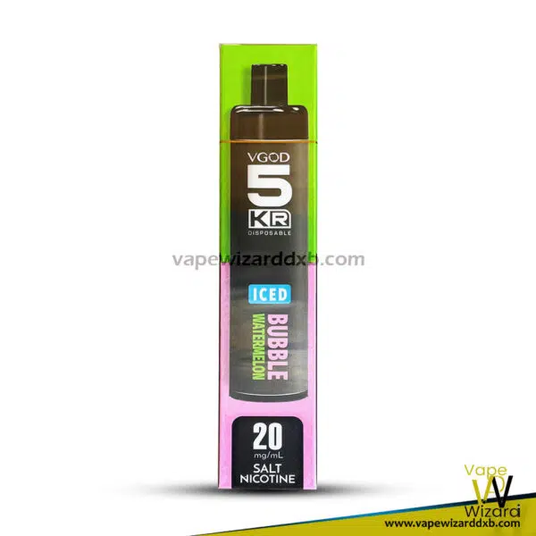 iced bubblegum watermelon vgod 5KR 5000 puffs 20mg disposable vape