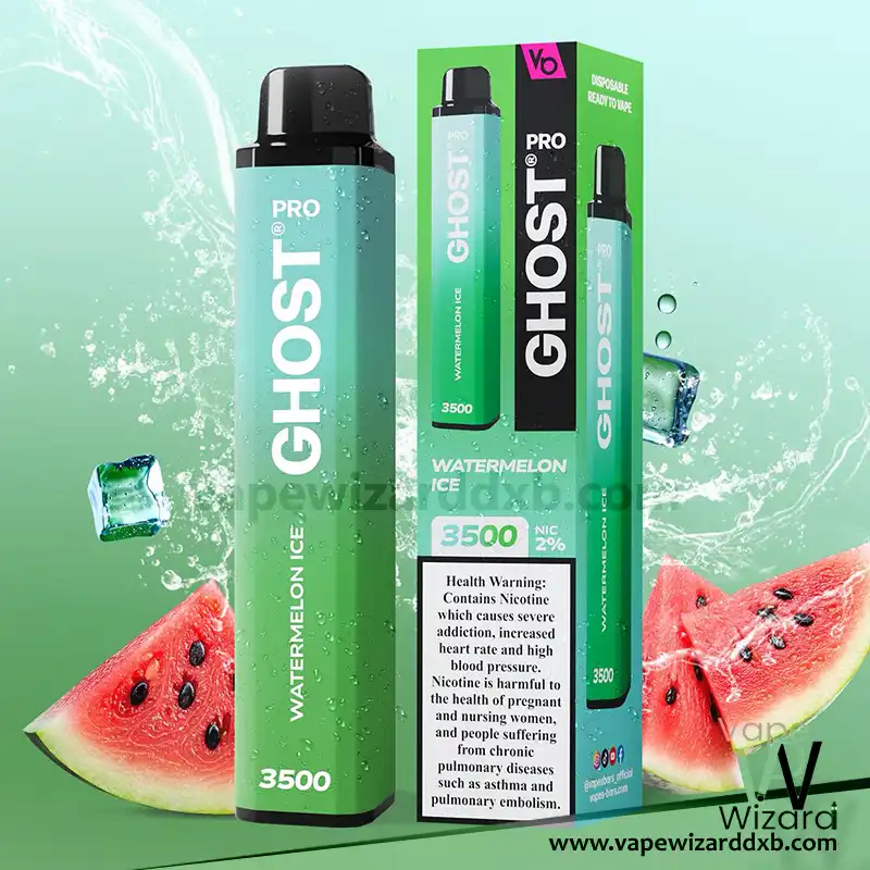 VAPES BARS GHOST PRO 3500 PUFFS 20MG - WATERMELON ICE